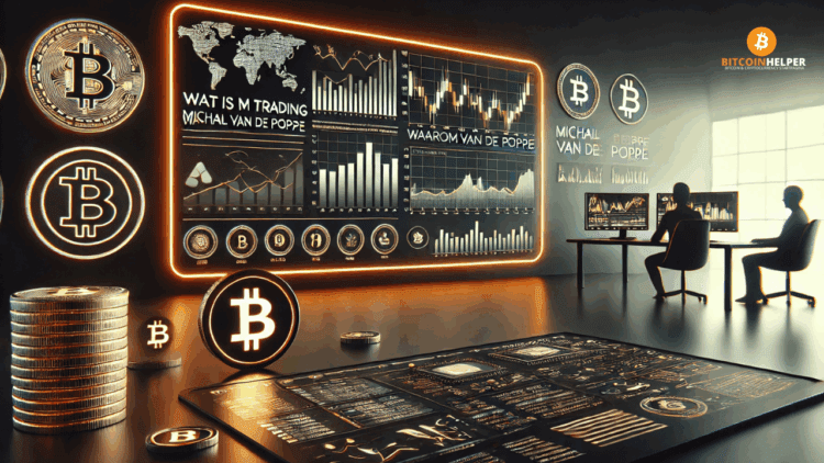 Een professioneel ogend handelsscherm toont crypto-grafieken, oranje highlights en een high-tech atmosfeer, met subtiele verwijzing naar een invloedrijk analystisch platform. Laat me weten of je extra focus wil op “educatie”, “signalen” of “community”.