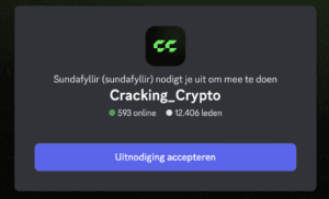 Screencap invite Cracking Crypto discord
