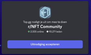 screencap invite r/NFT Community
