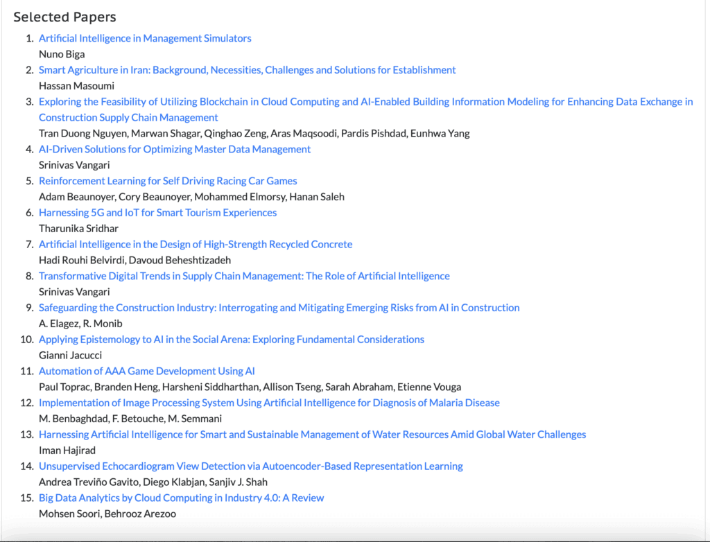 Overzicht van geselecteerde wetenschappelijke papers gepresenteerd tijdens de International Conference on Blockchain and Cryptocurrencies 2025 in Amsterdam.