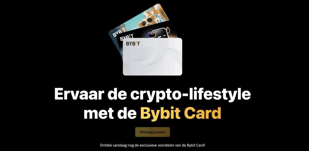 ervaar de crypto life style met de Bybit debit card